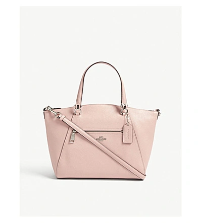 Coach Praire Leather Cross-body Bag In Sv/peony