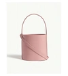 Staud Bissett Leather Bucket Bag In Pink