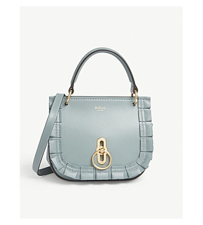 Mulberry Small Amberley Satchel In Antique Blue