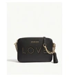 Michael Michael Kors Ginny Love Leather Camera Bag In Black