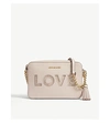 Michael Michael Kors Ginny Love Leather Camera Bag In Soft Pink