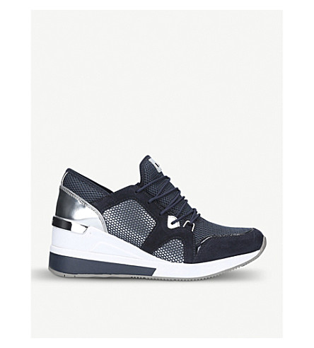 michael kors navy trainers