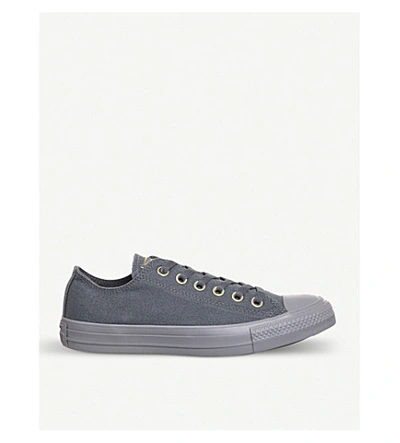 Converse All Star Canvas Low-top Sneakers In Light Carbon Mono