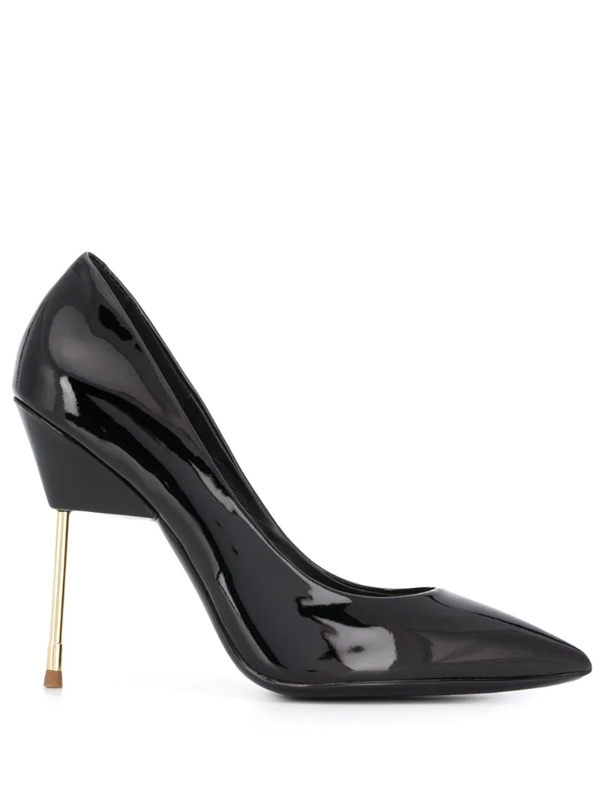 black leather courts