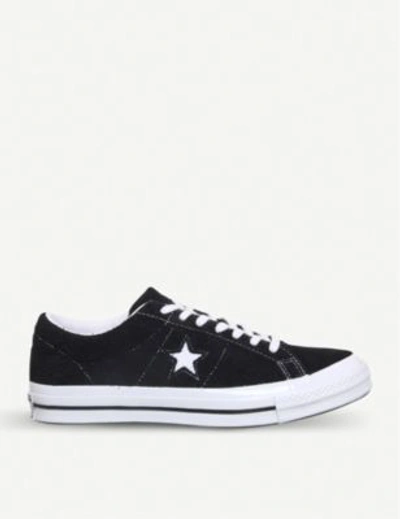 Converse One Star Low-top Trainers In Black Black White