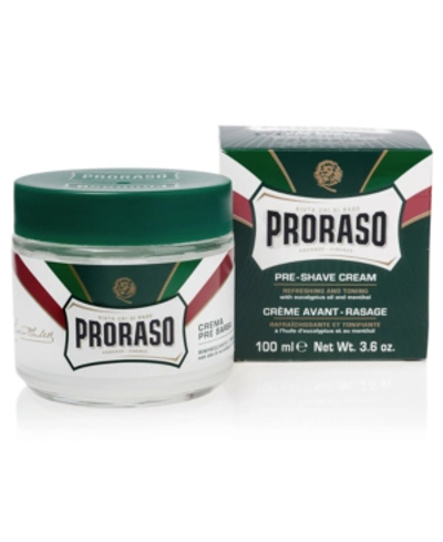 Proraso Pre-shave Cream - Refreshing And Toning Formula 3.6 oz In No Color