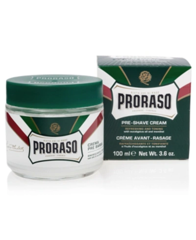 Proraso Pre-shave Cream - Refreshing And Toning Formula 3.6 oz In No Colour