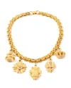 Ben-amun Multi-charm Necklace In Gold