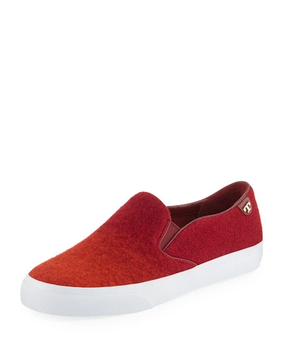 Tory Burch Rudi Ombre Slip-on Sneakers In Red/orange