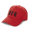 Mcq By Alexander Mcqueen Logo Cotton Baseball Cap In Red Black