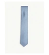 Ferragamo Horse-print Silk Tie In Royal Blue