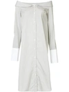Monographie Off-shoulder Shirt Dress