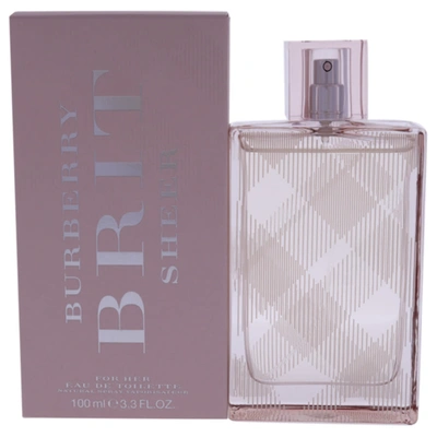 Burberry Brit Eau De Toilette Spray, 3.3 Oz. In Orange,pink,white,yellow