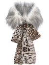 Liska Collar And Tie Scarf In Grey