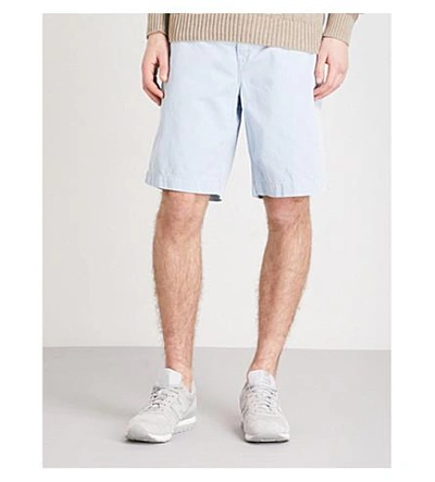 Polo Ralph Lauren Slim-fit Cotton Chino Shorts In Hampton Blue