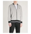Polo Ralph Lauren Logo-embroidered Cotton-jersey Bomber Jacket In Andover Heather