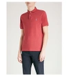 Polo Ralph Lauren Slim-fit Cotton-piqué Polo Shirt In Sentry Red Heather