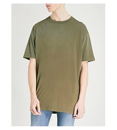 Diesel T-gila Cotton-jersey T-shirt In Olive Night