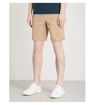 Michael Kors Straight-fit Stretch-cotton Chino Shorts In Khaki