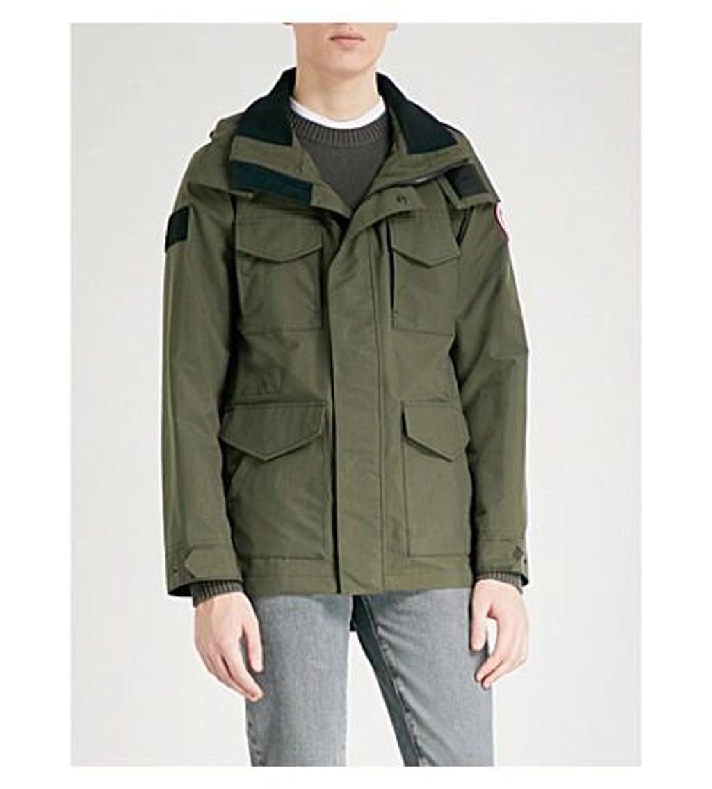Canada Goose Voyager Hooded Shell Jacket In Dark Sage