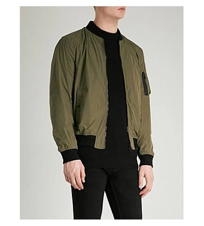 Belstaff Mallison Shell Bomber Jacket In Slate Green ModeSens