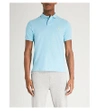 Polo Ralph Lauren Slim-fit Cotton-piqué Polo Shirt In Watch Hill Blue Heather