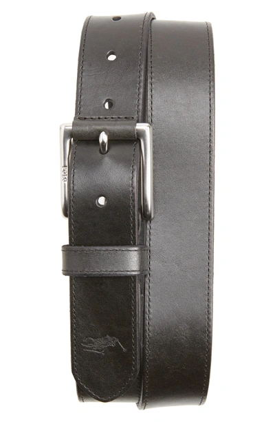 Polo Ralph Lauren Casual Leather Belt In Black