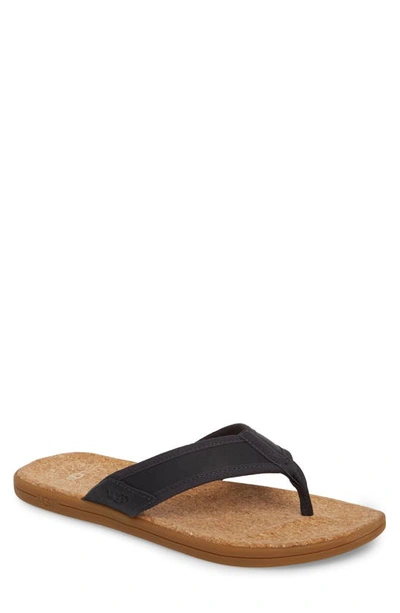 Ugg Men's Seaside Flip Flops Men's Shoes In Navy