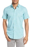 Robert Graham Isia Classic Fit Button-down Shirt In Teal