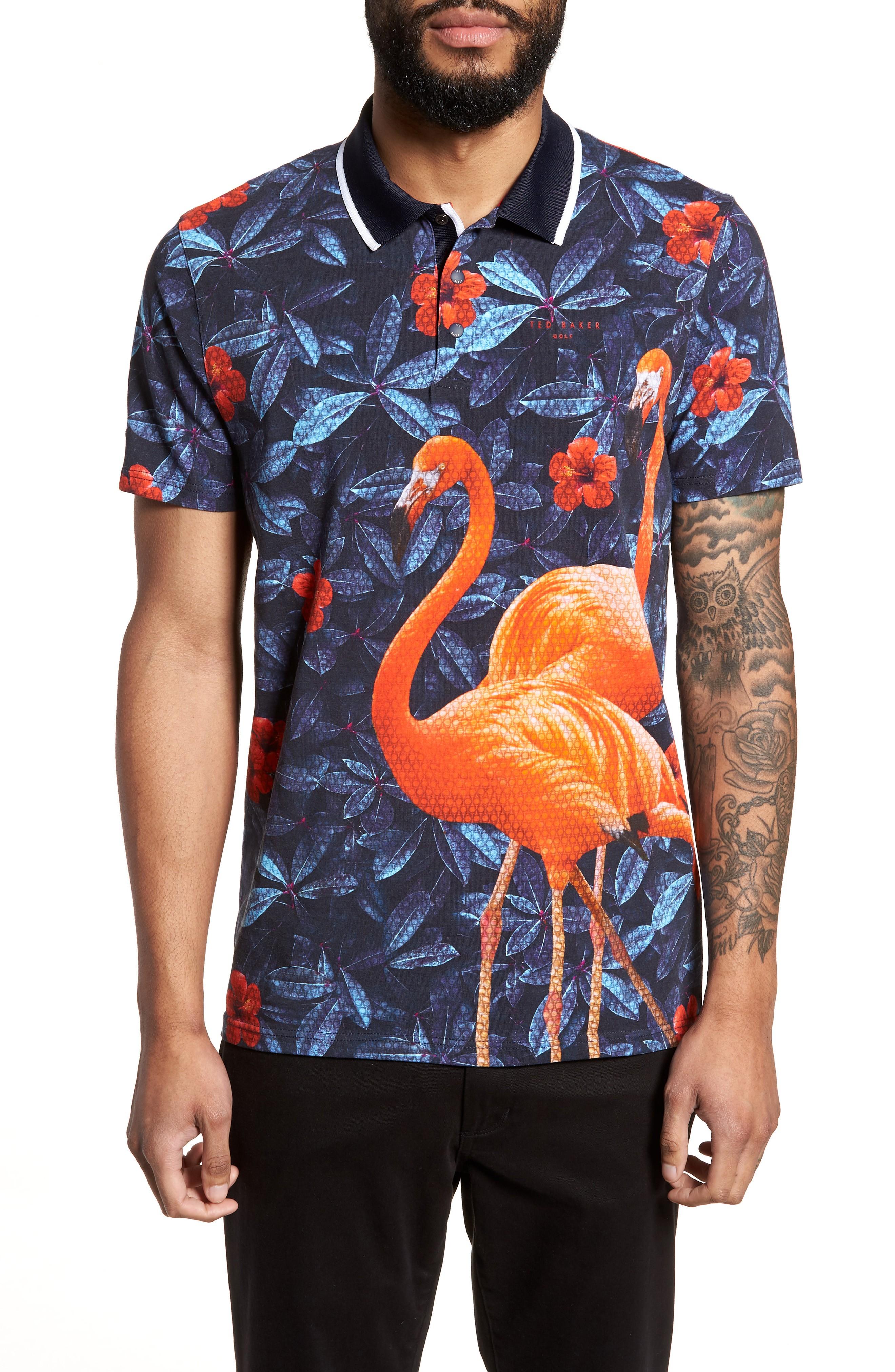 flamingo polo shirt