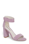 Jeffrey Campbell 'lindsay' Ankle Strap Sandal In Lilac Suede