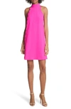 Ted Baker Torrii High Neck Tunic Dress In Bright Pink