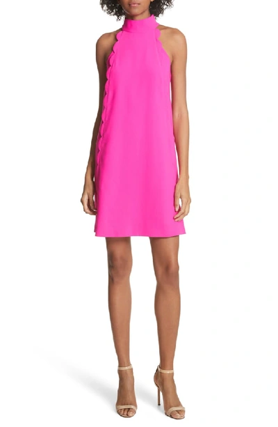 Ted Baker Torrii High Neck Tunic Dress In Bright Pink