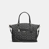 Coach Prairie Printed Satchel In Black