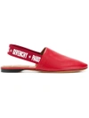 Givenchy Rivington Slingback Mules In Red