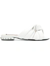 N°21 Nº21 Knot Front Sandals - White