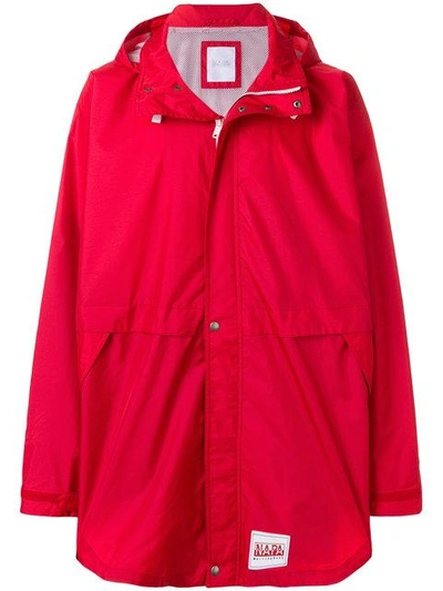 Napa By Martine Rose Oversized Rain Coat In Red