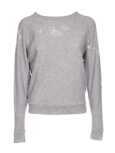 Iro Destroyed Sweatshirt In Grey