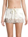 Ginia Lace-trimmed Shorts In Cream Dawn