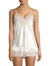 Ginia Lace-trimmed Chemise In Cream Dawn