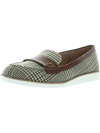 Lifestride Zee Womens Padded Insole Slip On Loafers In Brown