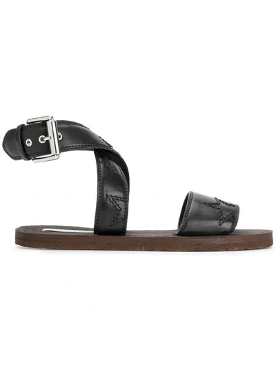 Stella Mccartney Piers Faux-leather Sandals In Black