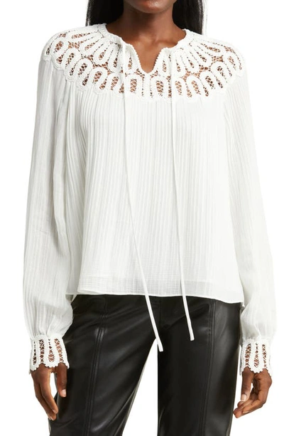 Simkhai Long-sleeve Blouse In White