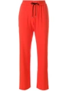 Kenzo Side Stripe Track Pants In Rosso