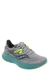 Saucony Men's Guide 16 Running Shoes - D/medium Width In Fossil/moss In Grey