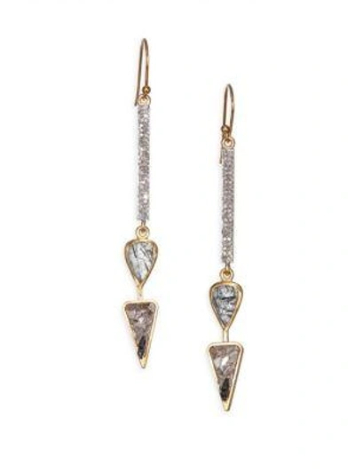 Shana Gulati Benna Earrings In Yellow Gold