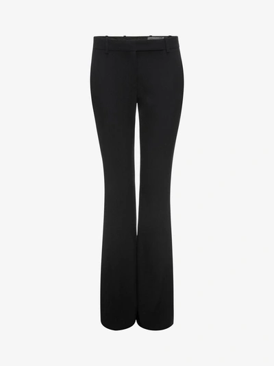 Alexander Mcqueen Narrow Bootcut Pants In Black