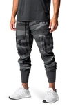 Asrv Tetra-lite Cargo High Rib Jogger In Black Camo