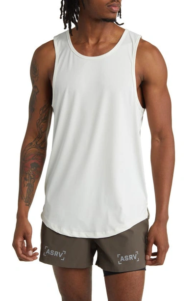 Asrv Nano Mesh Tank Top In Ivory Cream