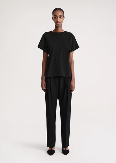 Totême Straight Cotton Tee Black